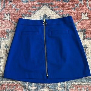 Express Blue Zippered Skirt